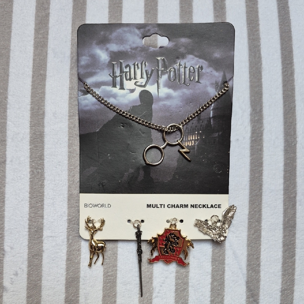 Harry Potter Multi Charm Necklace, New With Tags